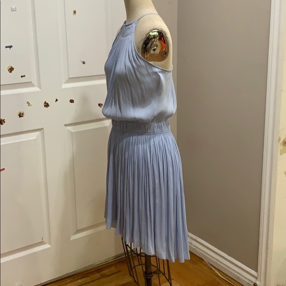 Pleated Flounce Blouson Mini Cocktail Dress - Picture 5 of 6